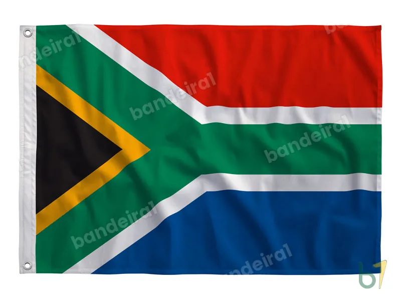 Bandeira da África do Sul — poliéster — vista frontal
