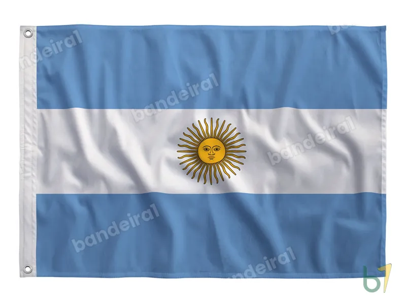 Bandeira da Argentina — poliéster — vista frontal
