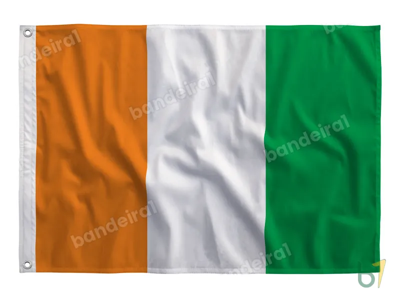 Bandeira da Costa do Marfim — poliéster — vista frontal