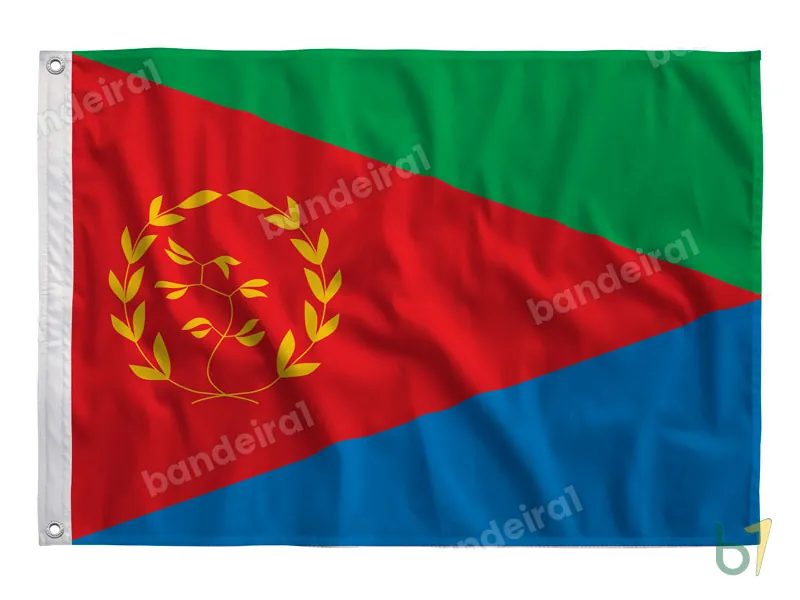 Bandeira da Eritreia — poliéster — vista frontal