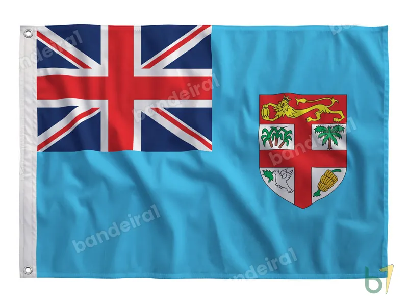 Bandeira de Fiji — poliéster — vista frontal