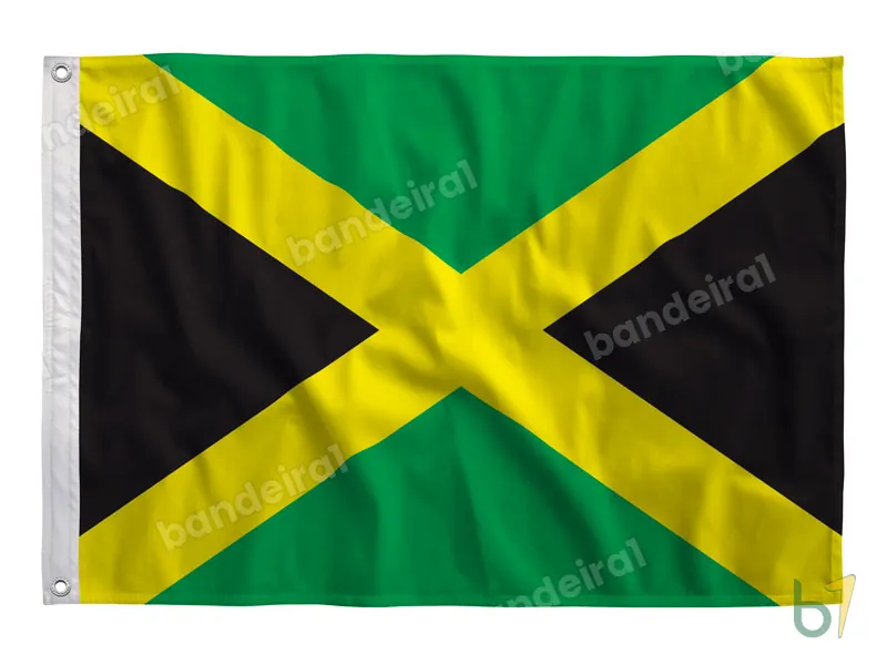 Bandeira da Jamaica — poliéster — vista frontal