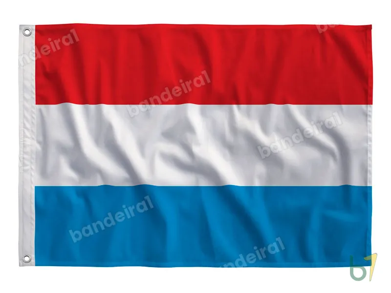 Bandeira de Luxemburgo — poliéster — vista frontal