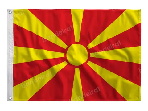 Bandeira da Macedônia do Norte