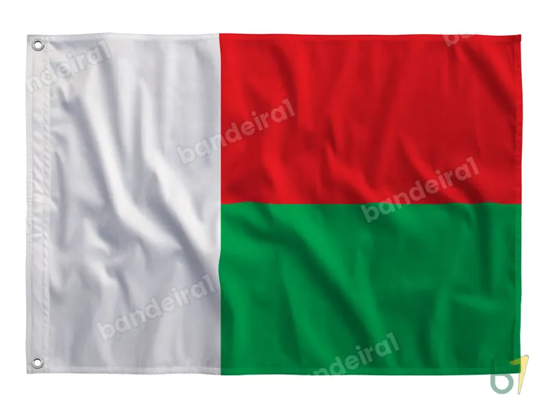 Bandeira de Madagascar — poliéster — vista frontal