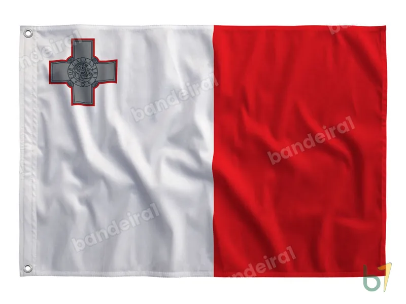 Bandeira de Malta — poliéster — vista frontal