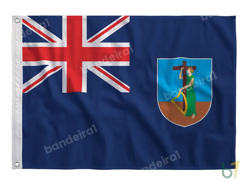 Bandeira de Montserrat — poliéster — vista frontal