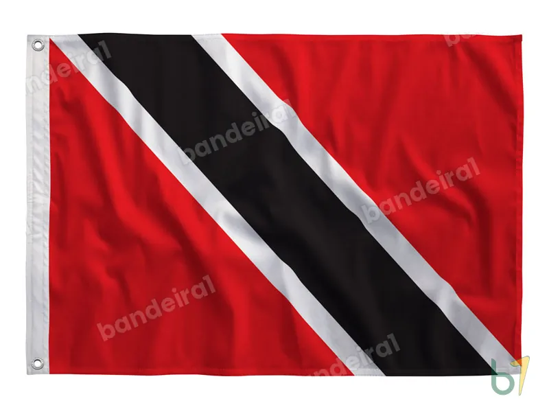 Bandeira de Trinidad e Tobago — poliéster — vista frontal