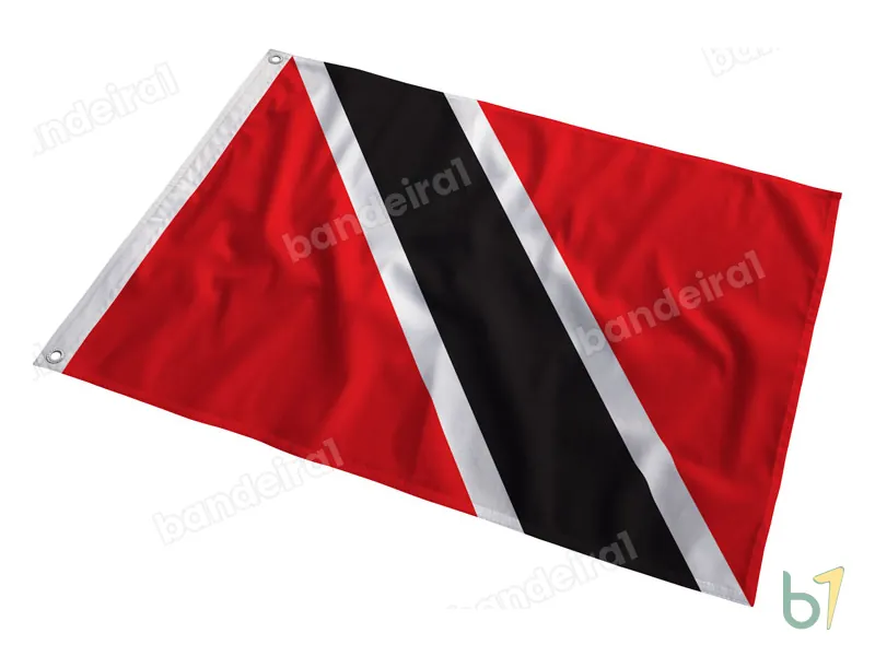Bandeira de Trinidad e Tobago — poliéster — em movimento